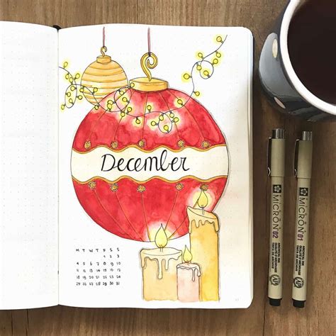 Stunning December Inspired Bullet Journal Spreads December Plan