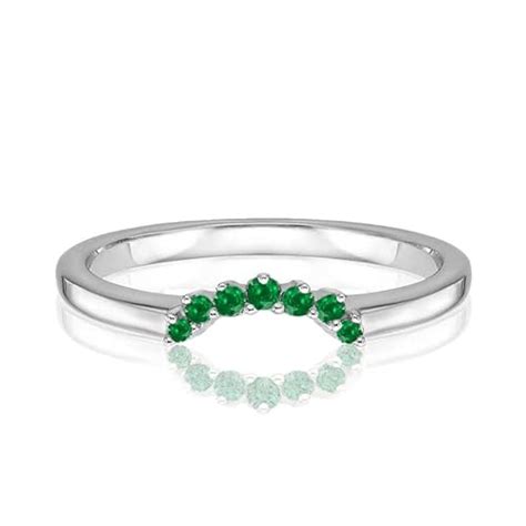 I Tested And Ranked The Best Curved Emerald Wedding Bands In 2024 And