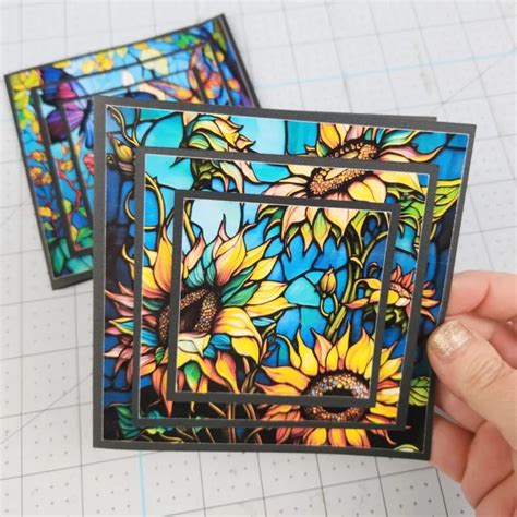 Easy Cricut Stained Glass Cards Tutorial Leap Of Faith Crafting