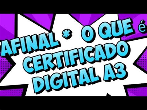 SISPASS IBAMA O QUE É CERTIFICADO DIGITAL A3 YouTube