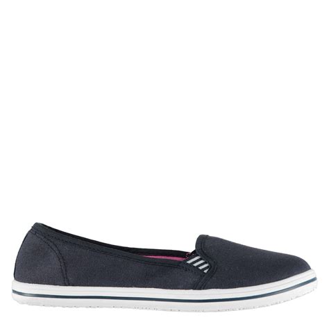 Slazenger Ladies Canvas Slip On Shoes Canvas Pumps