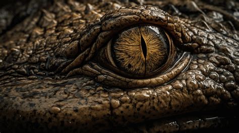 Close Up Of An Alligator S Eye With Dark Background Crocodile Eyes Hd