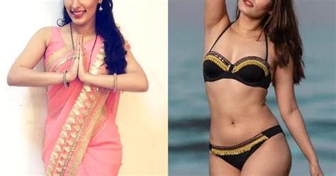 Archana Gautam Saree Vs Bikini SpideyPosts