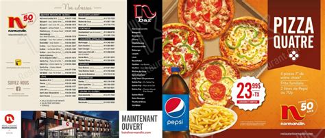 Normandin Menu Canada & Latest Prices 2023