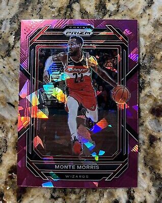 Monte Morris 2022 23 Prizm Pink Cracked Ice Prizm 171 Washington