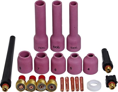 Riverweld Tig Gas Lens Collet Body Assorted Size Pcs Collet N