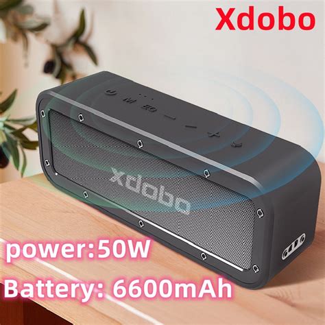 Xdobo Wake1983 50W Bluetooth hoparlör taşınabilir kablosuz süper bas su