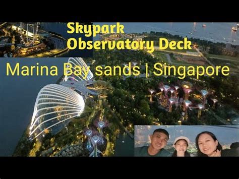 Skypark Observation Deck Marina Bay Sands Spectra Lights And