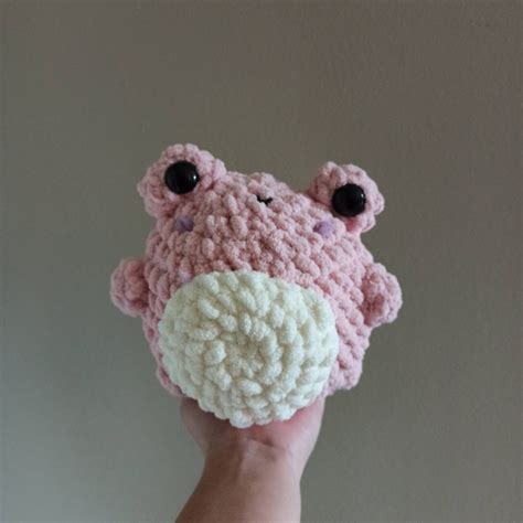 Cute Baby Frog Crochet Plushie Amigurumi Etsy