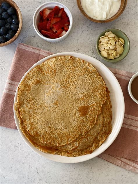 Vegan Oat Flour Crepes Something Nutritious