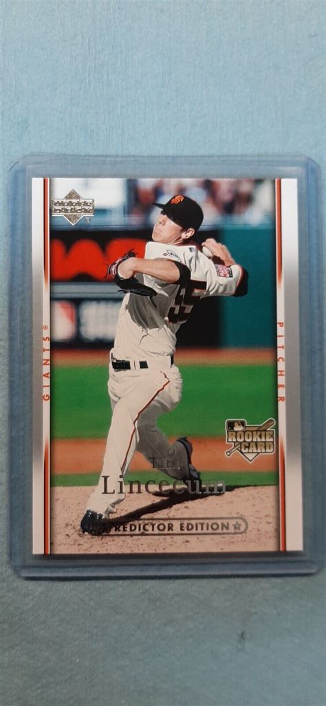 2007 Upper Deck Series 2 PREDICTOR EDITION Tim Lincecum Rookie RC Card