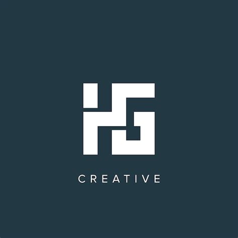 Logotipo Para Uma Empresa Que Diz Hg Creative Vetor Premium