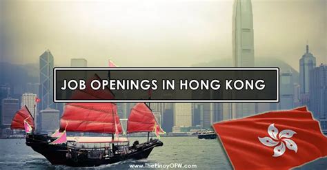 job openings  hong kong  pinoy ofw