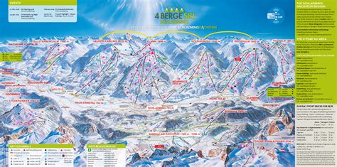 Plan des Pistes et Sentiers de randonnées de Schladming