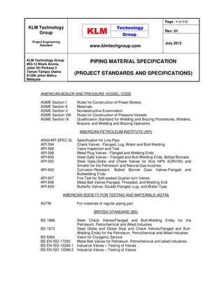 Project Standards And Specifications Piping Materials Rev01web PDF