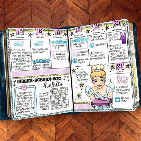 69 Extraordinary Disney Bullet Journal Inspirations Masha Plans