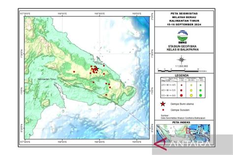 Bmkg Catat Kali Gempa Susulan Di Berau Kalimantan Timur Radar Serpong