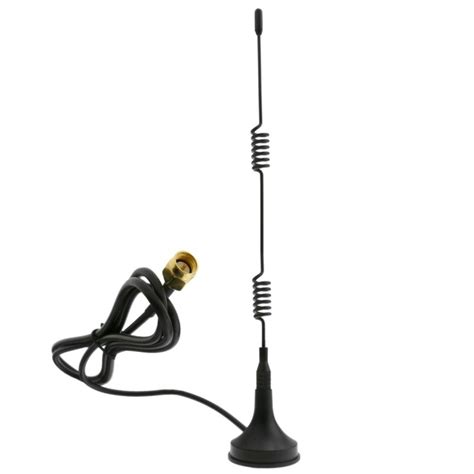 Antena Omnidireccional SMA Macho De 2 4 GHz Y 5 8 GHz A 5dBi Hiper Red