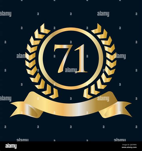 71 Year Anniversary Stock Vector Images Alamy