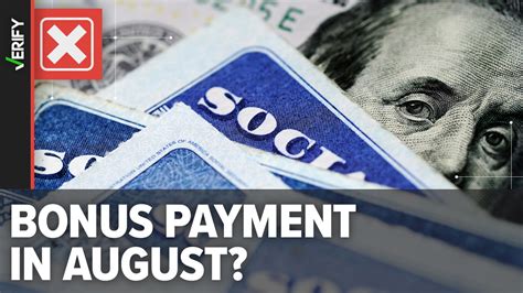 Social Security Isnt Sending Bonus Payments In August Khou