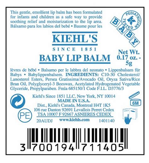 Kiehl'S Baby Lip Balm Ingredients - Babbiester