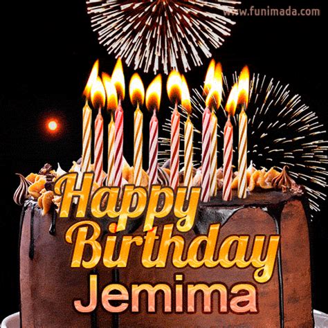 Chocolate Happy Birthday Cake For Jemima 