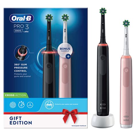 Oral B Pro Black Pink Duopack Elektromos Fogkefe Csom