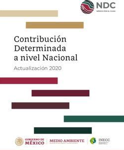 Contribución Determinada a nivel Nacional Actualización 2020 UNFCCC