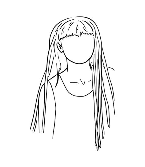 Chica Con Rastas Y Flequillo En Una Camiseta Para Colorear De Dibujos