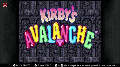 Super Nintendo Snes Kirby S Avalanche 2 Jugadores Nintendo Switch Online Youtube