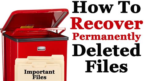 How To Recover Permanently Deleted Files In Windows 7 Without Software Youtube