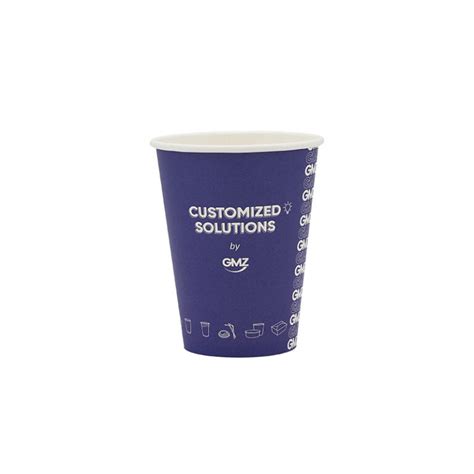 Single Wall Paper Cup Manufacturer Supplier Custom Printed Coffee Hot Cups GMZ