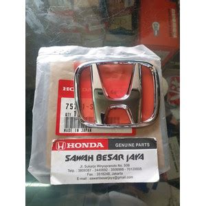 Jual Emblem Logo Lambang Huruf H Bagasi Belakang Honda Crv Cr V Gen