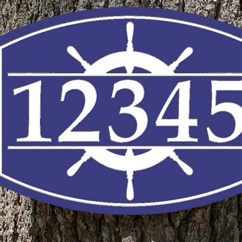 House Address Sign Lake Etsy