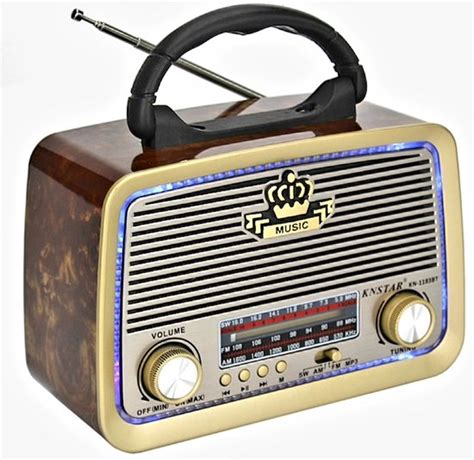 Retro Design Radio Bluetooth Speaker Usb Sd Tf Ingang