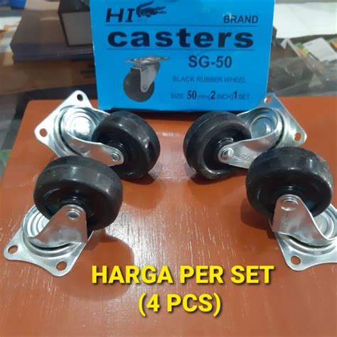 Jual Roda Troly Hidup Roda Etalase Kaca Roda Troli Gerobak Inch