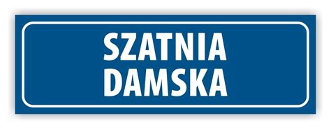 Tabliczka Szatnia Damska X Cm Uv Nr Informacyjna