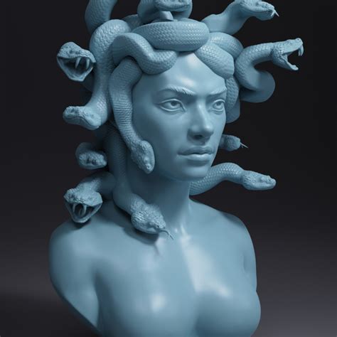 3d Printable Medusa By The Garawake