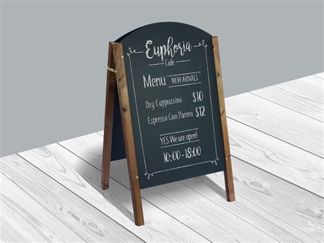 Restaurant Menu Board Mockup - Mockup World