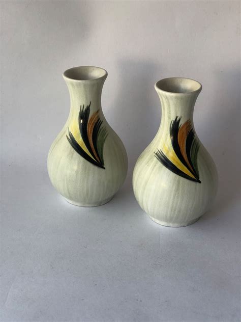 Pair Of Vintage Radford Pottery Small Vases Uk Etsy