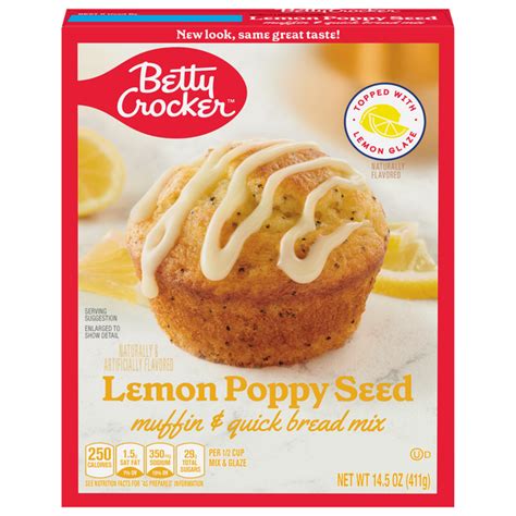 Save On Betty Crocker Muffin Quick Bread Mix Lemon Poppy Seed Order