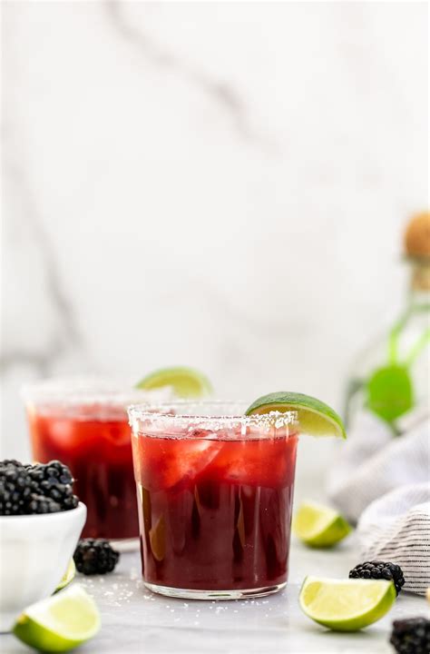 Skinny Blackberry Margarita Eat With Clarity Drinks