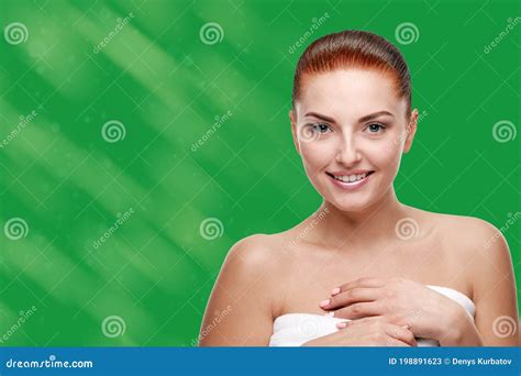 Woman After Shower Stock Image Image Of Cosmetics Isolated 198891623