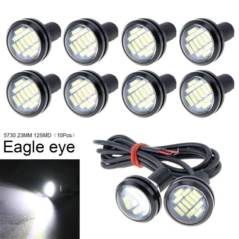 Pcs Lot Mm Smd Led Eagle Eye Light High Power V Auto Fog