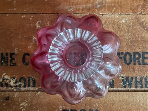 No Stopper Vintage C1940s Fenton Cranberry Melon Shaped Optic Etsy