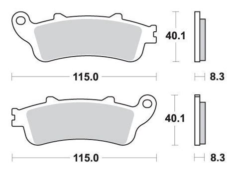 SBS KLOCKI HAMULCOWE KH261 KH281 STREET EXCEL SINTER ZŁOTY HONDA