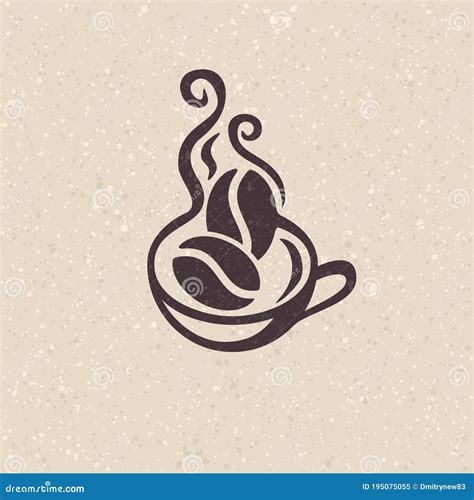 Coffeeshop Logo Template With Circle Badge Style Cartoon Vector