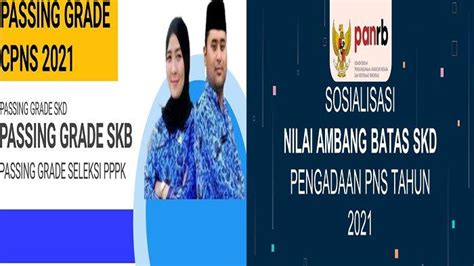 Passing Grade Cpns 2021 Nilai Ambang Batas Skd Cpns 2021 Standar Nilai