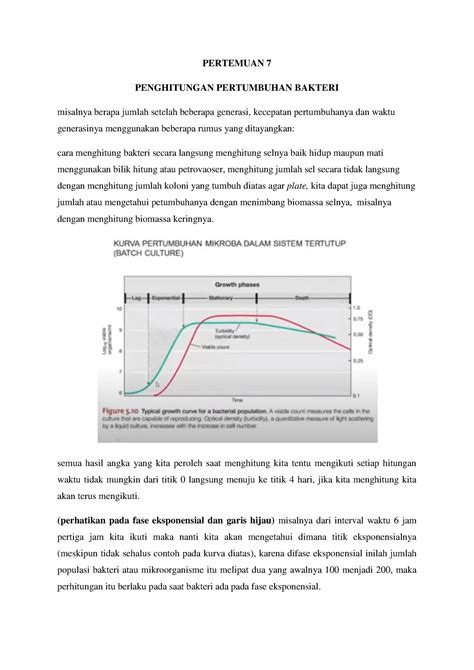 Pertemuan 7 Penghitungan Pertumbuhan Bakteri Pertemuan 7