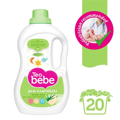 Detergent Lichid Teo Bebe Just Essentials Aloe Vera 20 Spalari 1 3L